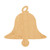 Holiday Bell Wood Cutout for Crafts, Unfinished Baltic Birch Craft Shape