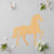 Horse 4 Wood Cutout for Crafts, Unfinished Baltic Birch Craft Shape