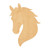 Horse Head 4 Wood Cutout for Crafts, Unfinished Baltic Birch Craft Shape