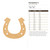 Horseshoe 3 Wood Cutout for Crafts, Unfinished Baltic Birch Craft Shape