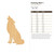 Howling Wolf 1 Wood Cutout for Crafts, Unfinished Baltic Birch Craft Shape