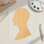 Human Head Wood Cutout for Crafts, Unfinished Baltic Birch Craft Shape