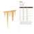 Icicle Wood Cutout for Crafts, Unfinished Baltic Birch Craft Shape