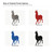Llama 1 Steel Cutout Shape, Raw Metal Wall Art and Craft Supply