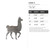 Llama 3 Steel Cutout Shape, Raw Metal Wall Art and Craft Supply