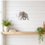 Mammoth Steel Cutout Shape, Raw Metal Wall Art and Craft Supply
