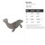 Manatee Steel Cutout Shape, Raw Metal Wall Art and Craft Supply