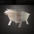 Manger Steel Cutout Shape, Raw Metal Wall Art and Craft Supply
