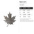 Maple Leaf 2 Steel Cutout Shape, Raw Metal Wall Art and Craft Supply