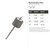 Marshmallow Stick Steel Cutout Shape, Raw Metal Wall Art and Craft Supply