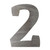Number 5 Steel Cutout Shape, Raw Metal Wall Art and Craft Supply