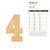 Number 10 Wood Cutout for Crafts, Unfinished Baltic Birch Craft Shape