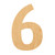Number 13 Wood Cutout for Crafts, Unfinished Baltic Birch Craft Shape