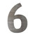 Number 13 Steel Cutout Shape, Raw Metal Wall Art and Craft Supply