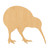 Kiwi Wood Cutout for Crafts, Unfinished Baltic Birch Craft Shape
