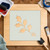 Holly Branch Reusable Mylar Stencil, 10 mil Plastic Paint Stencil for Crafts and Decor
