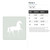 Horse 4 Reusable Mylar Stencil, 10 mil Plastic Paint Stencil for Crafts and Decor