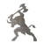 Minotaur Steel Cutout Shape, Raw Metal Wall Art and Craft Supply