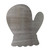 Mitten Steel Cutout Shape, Raw Metal Wall Art and Craft Supply