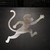 Monkey 4 Steel Cutout Shape, Raw Metal Wall Art and Craft Supply
