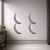 Moon 1 Steel Cutout Shape, Raw Metal Wall Art and Craft Supply
