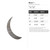 Moon 1 Steel Cutout Shape, Raw Metal Wall Art and Craft Supply
