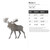 Moose 3 Steel Cutout Shape, Raw Metal Wall Art and Craft Supply