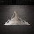 Mountain Peak Steel Cutout Shape, Raw Metal Wall Art and Craft Supply