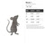 Mouse 1 Steel Cutout Shape, Raw Metal Wall Art and Craft Supply