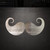 Moustache Steel Cutout Shape, Raw Metal Wall Art and Craft Supply