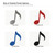 Music Note 2 Steel Cutout Shape, Raw Metal Wall Art and Craft Supply