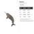 Narwhal Steel Cutout Shape, Raw Metal Wall Art and Craft Supply