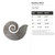 Nautilus Shell Steel Cutout Shape, Raw Metal Wall Art and Craft Supply