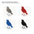 Nightingale Steel Cutout Shape, Raw Metal Wall Art and Craft Supply