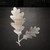 Oak Leaf Pair Steel Cutout Shape, Raw Metal Wall Art and Craft Supply