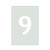 Number 19 Reusable Mylar Stencil, 10 mil Plastic Paint Stencil for Crafts and Decor