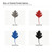 Oak Leaf 4 Steel Cutout Shape, Raw Metal Wall Art and Craft Supply