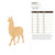 Llama 1 Wood Cutout for Crafts, Unfinished Baltic Birch Craft Shape