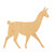 Llama 2 Wood Cutout for Crafts, Unfinished Baltic Birch Craft Shape