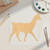 Llama 2 Wood Cutout for Crafts, Unfinished Baltic Birch Craft Shape