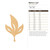 Mallorn Leaf Wood Cutout for Crafts, Unfinished Baltic Birch Craft Shape