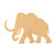 Mammoth Wood Cutout for Crafts, Unfinished Baltic Birch Craft Shape