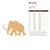 Mammoth Wood Cutout for Crafts, Unfinished Baltic Birch Craft Shape
