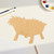Manger Wood Cutout for Crafts, Unfinished Baltic Birch Craft Shape