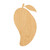 Mango 2 Wood Cutout for Crafts, Unfinished Baltic Birch Craft Shape