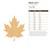 Maple Leaf 3 Wood Cutout for Crafts, Unfinished Baltic Birch Craft Shape