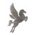 Pegasus Steel Cutout Shape, Raw Metal Wall Art and Craft Supply