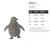 Penguin 1 Steel Cutout Shape, Raw Metal Wall Art and Craft Supply