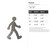 Person Steel Cutout Shape, Raw Metal Wall Art and Craft Supply