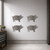 Pig 3 Steel Cutout Shape, Raw Metal Wall Art and Craft Supply